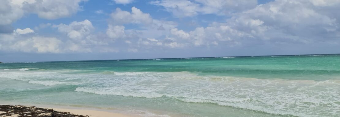 Beachfront Two Waters Caphe Ha Lot for Sale in Sian Kaan in Tulum