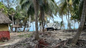 Beachfront Two Waters Caphe Ha Lot for Sale in Sian Kaan in Tulum