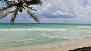 Beachfront Two Waters Caphe Ha Lot for Sale in Sian Kaan in Tulum