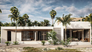Beachfront Two Waters Caphe Ha Lot for Sale in Sian Kaan in Tulum